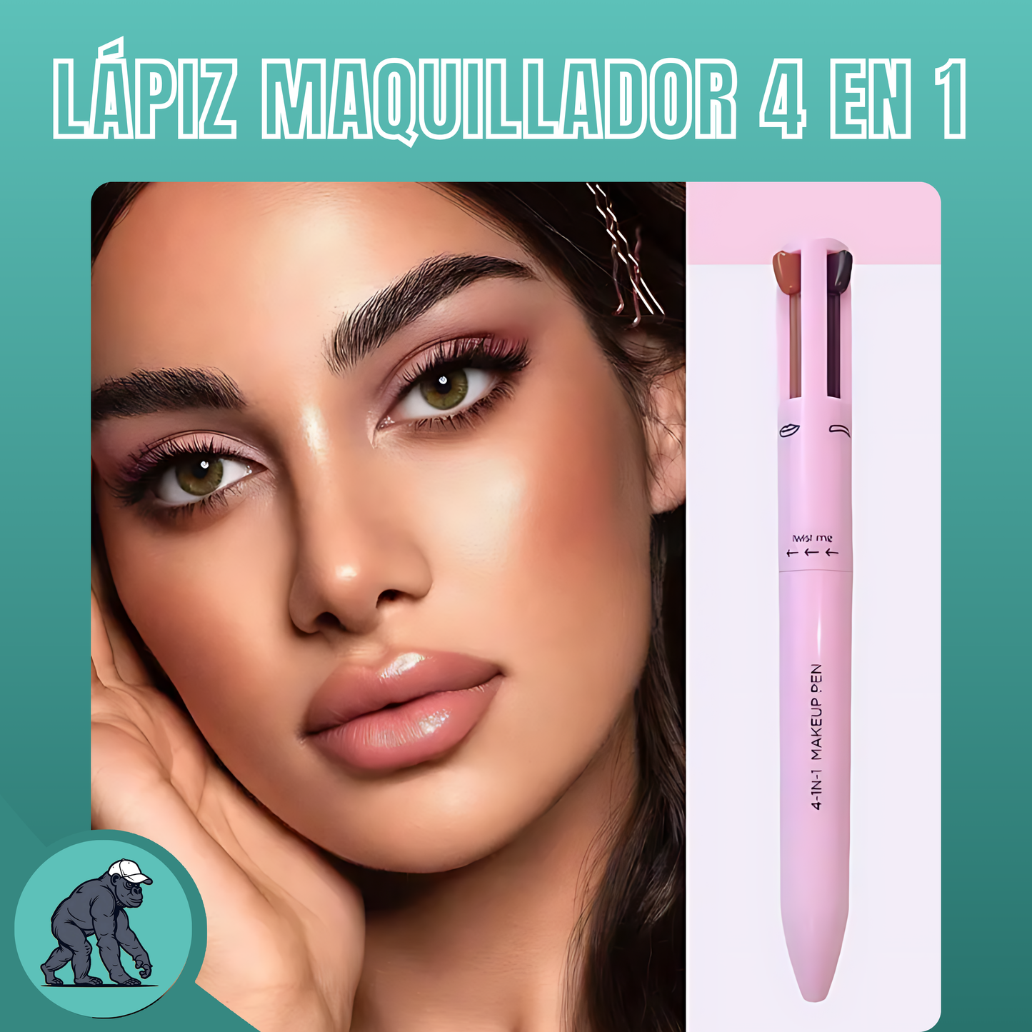 Lápiz De Maquillaje 4 En 1